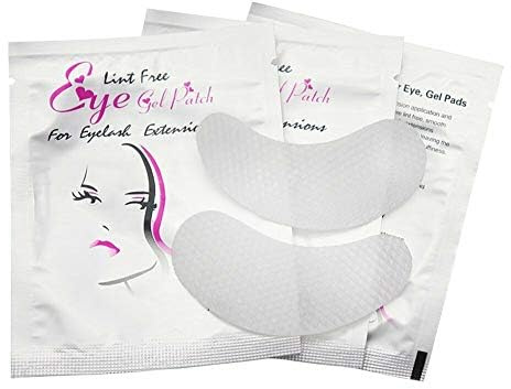 Saituo Home 60 Pares Parches Pestañas, Hidratante Parches Eye Gel Pads, Pestañas Almohadillas Gel Debajo Ojos, Almohadillas de Hidrogel para Pro Salon Extensión Individual de Pestaña (Plata)