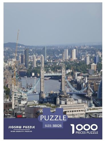 London Bridge Puzzle 1000 Pièces Difficile Puzzles pour Adultes Enfant Un Jeu Intellectuellement Stimulant pour Toute La Famille 38x26cm/1000pcs