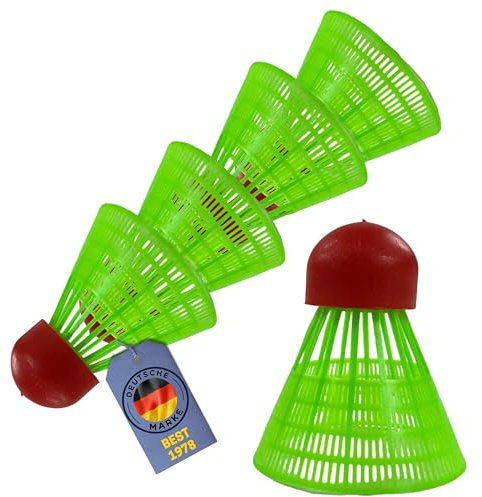 BEST SPORTING Speed Federball Set – Highspeed Bälle aus Nylon für Power-Badminton – langlebige Speedfederbälle mit optimalem Flugverhalten für Indoor & Outdoor Matches