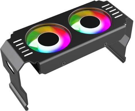 Enfriador De Procesador - Radiador Silencioso Doble PP 120Mm, Disipador De Calor Ligero ARGB Ajustable De 180G, Control PWM De 4.500 RPM | Enfriador De Aire Silencioso Para PC, Po