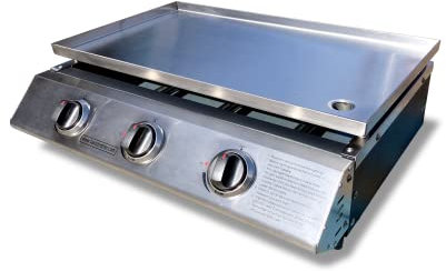 Plancha - Hot Plate - Tabletop Griddle - BBQ | Our Plancha is ideal for outdoor catering, is easily transported and can cook for medium to high volumes | 3 Burners | LPG | Model TT05 | TASTY TROTTER