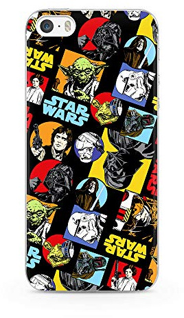ERT GROUP Coque de téléphone Portable pour Apple Iphone 5/5S/SE Original et sous Licence Officielle Star Wars Motif 018 Parfaitement adapté à la Forme du téléphone Portable, Coque en TPU