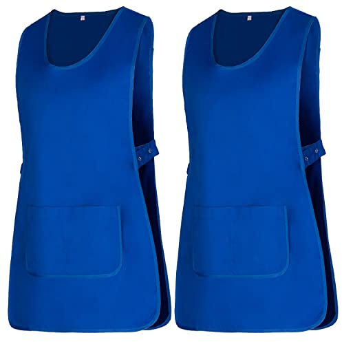 MISEMIYA - Pack*2 st. - Förkläde Rengöring Arbetsuniform KLINIK MEDICK Veterinärrengöring Sanitära vård- Ref.868, Royal Blå 21, XL