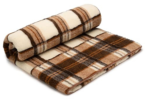 Best Wool Merino Wolldecke Schurwolle 160x200 cm - Kuscheldecke aus 100% Merino Schafwolle - Groß und Flauschige Decke Wolle - Gewicht 1100g/m2 - Atmungsaktives Material