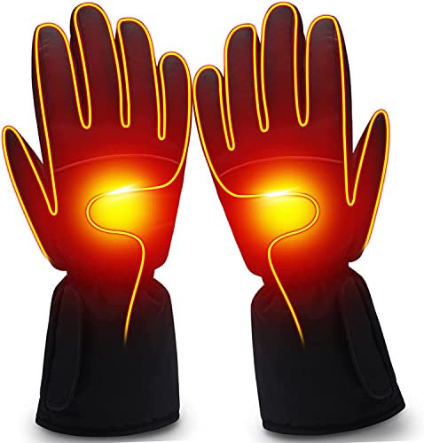 Svpro Beheizbare Handschuhe für Herren und Damen - Batterie Beheizte Ski, Elektrisch Beheizte Jagd Winter zum Wandern, Radfahren, Camping, Outdoor-Sport und Arbeit
