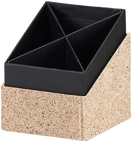 Rössler 1331452390 – S.O.H.O. Pennhållare 86 x 86 x 100 mm, Cacao, 1 st, pennhållare med 4 fack