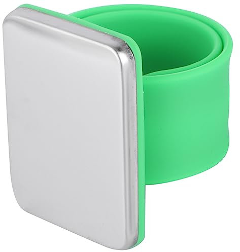 VILLCASE Magnetisches Ohrfeigenarmband Grün Aus Silikon Für Friseurbedarf Als Nadelkissen Und Haarspangenhalter Langlebig Und Praktisch Im Täglichen Gebrauch