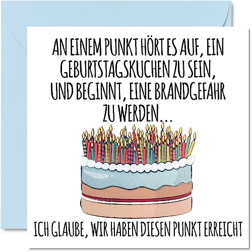 Stuff4 Geburtstagskarte Lustig für Jungen Mädchen Ihn Sie, Brandgefahr | Lustiger Dreizehn Dreizehnte Alles Gute Zum Karte Geburtstag für Sohn Tochter, 145mm x 145mm Humor Scherzen Glückwunschkarten