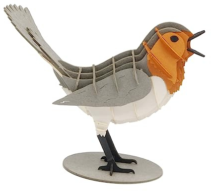 Fridolin 3D Papiermodell - Rotkelchen