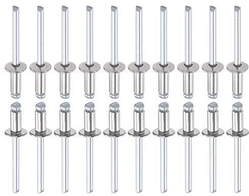 DTGN 5mm x 10mm (DxL) Blindnieten - 25Pack - Gut für Maschine Verbindung - 304 Edelstahl Kuppel Offenes Ende Niet