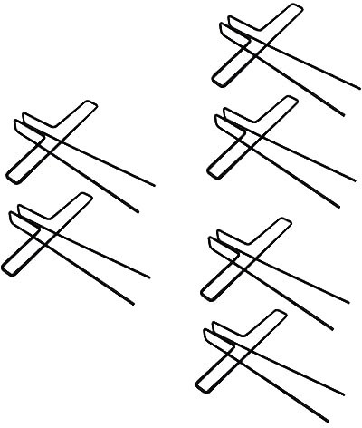 Supvox 3 Sätze Notenseitenhalter Metall-notenklammern Notenheftklammerhalter Schreibwaren-buchklammerhalter Büroklammerhalter 2 Stück * 3