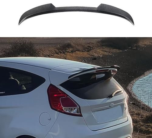ZYAURA Auto Heckspoiler für Ford Fiesta St-Line MK6 MK6.5 2008-2017,ABS Schwanz Spoiler Flügel Heckflügel Widersteht Kratzern Car Styling Karosserie Anbauteile,B
