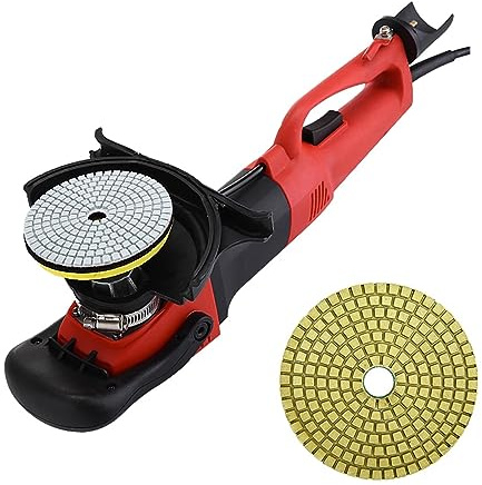 Tampón pulidor húmedo Máquina pulidora de inyección de agua de 1200 W, amoladora de agua, piedra, mármol, cemento, máquina pulidora de suelo para hormigón, mármol, granito y baldosas de cerámica
