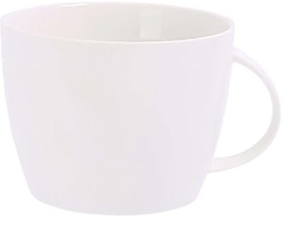 HANSULAN Extra grande Ciotola Di Spaghetti Istantanei Con Coperchio,Ceramica Grande Zuppiera Tazza Con Manico 1200ml Porcellana In Profondità Ciotole Per Ramen -Bianco-1200ML