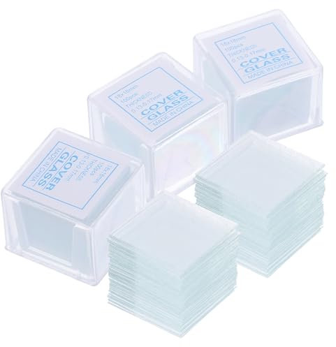 OKUMEYR 500stücke Quadratische Mikroskop-objektträger Deckgläser Aus Robustem Glas Für Präzise Probenvorbereitung Laborbedarf Biologie Forschung Und Dauerpräparate