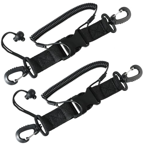 JSMTKJ 2 Pièces PlongéE sous Marine Sangle Longe, Plongée Libération Rapide Cordon pour LumièRes CaméRas sous Marines