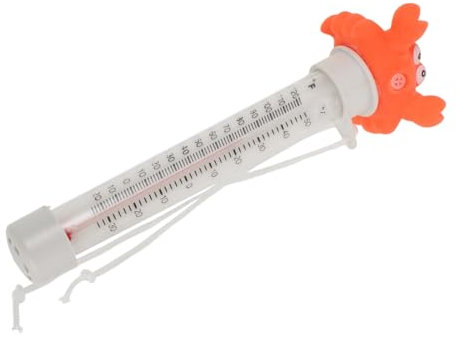 MOBUTOFU Schwimmendes Poolthermometer Messung Der Wassertemperatur in Pools Aquarien Und Badewannen Mit Fahrenheit Und Celsius-anzeige Bruchsicher Und Langlebig