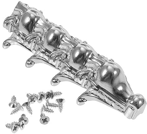 DIYEAH 4pièces Boîte De Zinc Protections Angle pour Boîte à Bijoux Décoratives Et Résistantes pour Coffrets