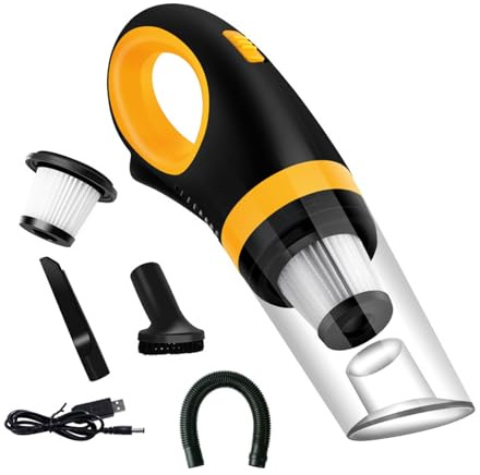 Montesy Aspirapolvere portatile portatile, senza fili, potenza di aspirazione 6000PA, per divani, materassi, finestre