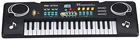 RiToEasysports Piano à Clavier, Mini Piano électronique Portable Multifonctionnel à 37 Touches pour Enfants pour Les Cours de Performance