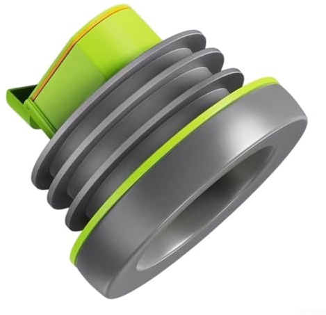 Guarnizione a flangia per WC a prova di perdite per aperture di scarico da 100-110 mm, tripla valvola di protezione contro gli odori, ABS ad alta resistenza e anello in gomma per una facile