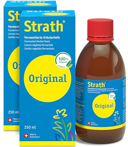 Strath Original Liquid Food Supplement - 61 Vital Nutrients, Vitamins, Minerals & Amino Acids, Swiss Made Natural Herbal Yeast, Daily Nutritional & Digestion Support Liquid multivitamins for Adults