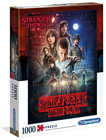 Clementoni - 39542 - Puzzle Stranger Things - 1000 pieces - Made in Italy - jigsaw puzzles for adult - jigsaw puzzles Netflix
