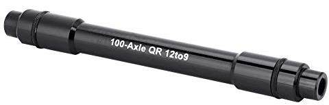 DEWIN Schnellspanner Steckachsenadapter, Fahrrad-Achsnabenadapter 12mm Vorderachse auf 9mm Aluminuim-Legierung für Mountainbike Fahrrad Hinterradnaben 99.8inch (Schwarz)