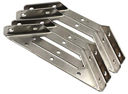 Multifunktions-Eck-Halterung aus Edelstahl 304, robust, dreieckig, für Regal, Schrank, Medium, 6 Stück