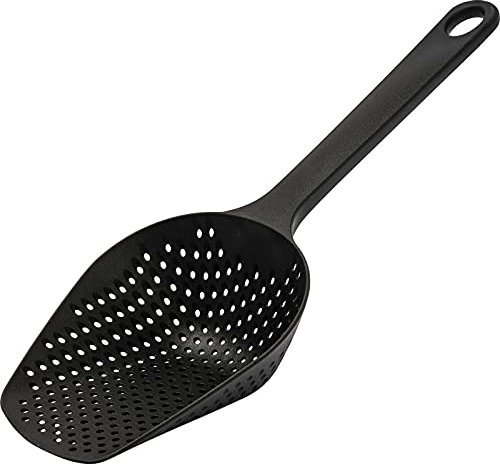 Westmark Pommes-frites-/Seihschaufel, Ideal für beschichtetes Kochgeschirr, Kunststoff, Blacky, Schwarz, 28522270