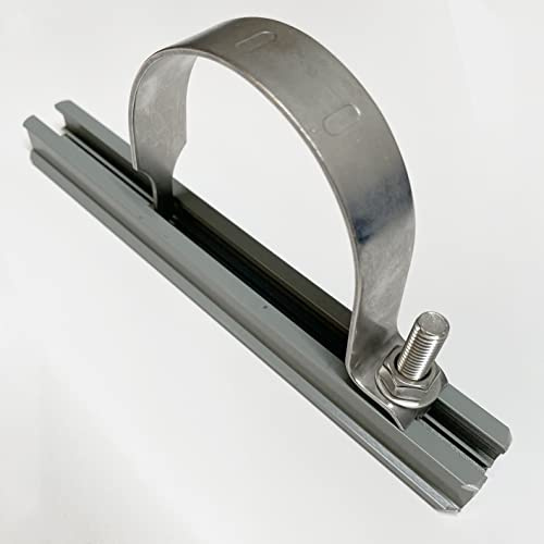Complete Sign Post Fixing Kit - JUST ADD SIGN Post Sizes from 40 to 120mm, to suit signs from 200 to 1000mm (500mm Channel with two 105-120mm clips)