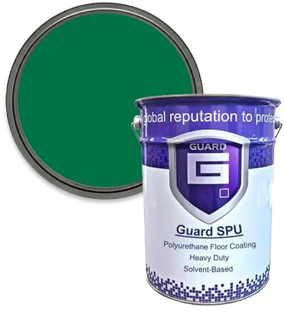Guard SPU - Floor Paint Ideal for Warehouses, Garages, Factories, Concrete Floors, 20 COLOURS - 5 Litres (Mint Green (RAL 6029))