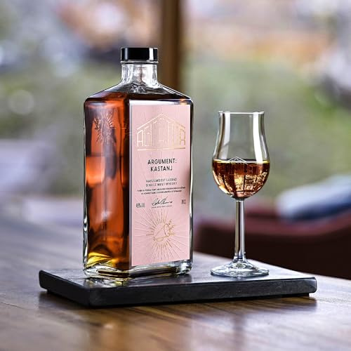 AGITATOR Argument Kastanj Single Malt Whisky | Chestnut Limited Edition Whisky | raisins secs | baies | miel | fûts de bourbon et de châtaigne | Whisky cadeaux pour hommes | 46% Whisky suédois 70 cl