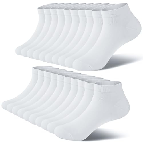 fitfets Sneaker strumpor herr dam bomull 10 par sneakerstrumpor korta sneakerstrumpor unisex svart vit grå