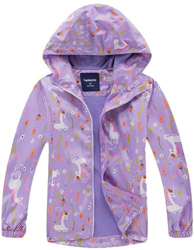 Kinder Mädchen Wasserdicht Jacke Übergangsjacke Fleecefütterung Outdoorjacke Mit Kapuze Herbst Jacke Gatschhose Mädchen Softshelljacke Mädchen