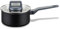 Fackelmann, Cacerola con Mango de 16cm, Recubrimiento Cerámico, Aluminio Reciclado, Antiadherente, Tapa de Vidrio Templado, Apta para Todo Tipo de Cocinas