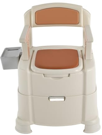 Toilettes mobiles, toilettes sèches avec capteur lumineux, design à double couvercle, seau intérieur amovible, toilettes portables pour femmes enceintes, patients, personnes âgées