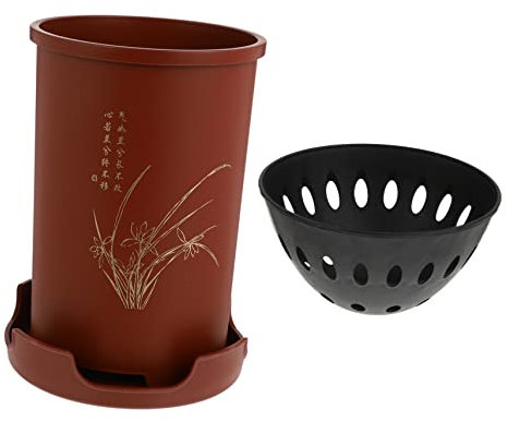 Milisten Macetas para Jardinería Resistentes Al Decoración para Interiores y Exteriores Bandeja Derrame