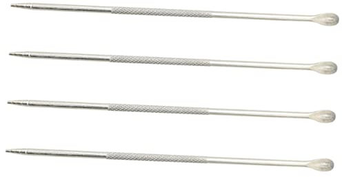 Amosfun 4 Pz penna d'arte del caffè penna per caffè latte art ago del fiore di tiro del caffè penna cappuccino penna per latte art decorare il caffè ago del latte del Silver