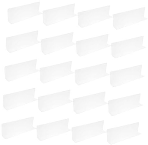 Cabilock 20stücke Transparente Regalteiler Aus Schranktrennwand Warenregal-teiler Für Supermarktregale Schrankregale Vorratskammern Organisationshelf Divider