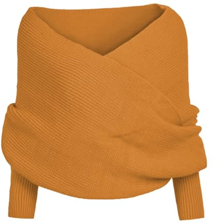Icegrey Schal mit Ärmeln Strick Ärmelschal | Winter Warm Gestrickt Schals Umhang Wrap Schal Shawl Cape Strickschals Pulloverschal Freizeit Sweater Scarf