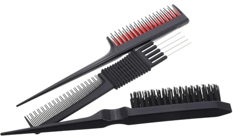 PLAFOPE Peines De y Raya Juego Profesional Cepillo Para Cardar y Desenredar Ideal Para Mujeres