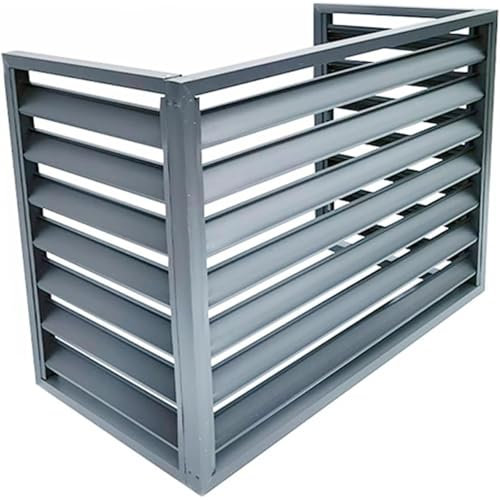 Cubierta De Aire Acondicionado Y Bomba De Calor De Aluminio, Pantalla De Cerca De Privacidad Para Unidades Exteriores, Caja De Aire Acondicionado Mini Split (Grey 100x70x50cm)