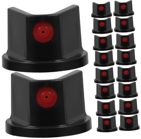 CORHAD 30pcs Spray Paint Nozzle Tips for Graffiti Black Waterproof Replacement Nozzles for Spray Paint Cans for Art Projects and Touch-ups