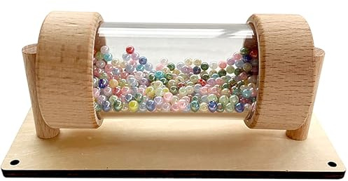 Montessori Accessori da Tavolo Occupato, Sonaglio Pioggia, Sonaglio bastone Della Pioggia, Rain Stick Shake, Effetti sonori per Pioggia Tubo, Per Lo Sviluppo Dell'istruzione Precoce