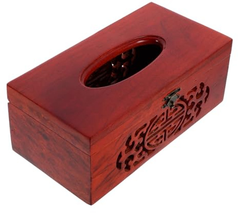 DOITOOL Vintage Taschentuchbox Stilvolles Retro Design mit Großem Fassungsvermögen wiederverwendbar und Einfach zu Bedienen für Zuhause und Büro