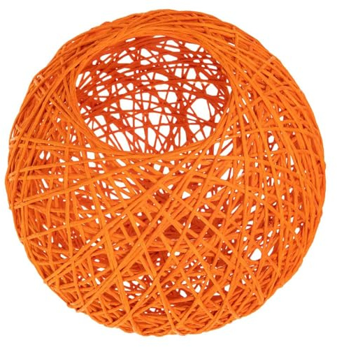 Ciieeo Pantalla Decorativa Esférica para Lámpara de Araña Diámetro 15 CM Color Naranja Fabricada Papel Seguro Práctica para Candelabro y Luz Ambiental Adecuado para Decoración del