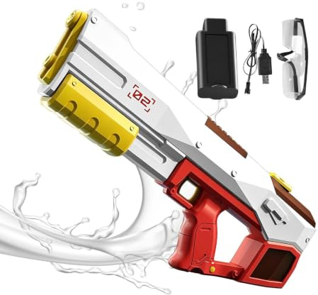 Vattensprutpistol för barn elektrisk vattenspruta med | Elektrisk barnvattenspruta för trädgård, pool, resor, semester, park, gräsmatta, camping, så