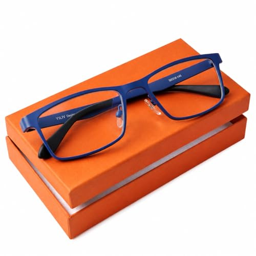 SILAC - 7306 - Lunettes de lecture pour homme et femme - +1,00 à +3,50 | Monture métal bleu mat sans nickel – Légère et résistante – Verres anti-rayures