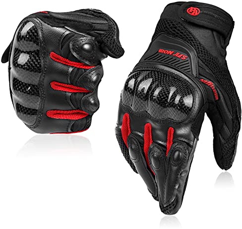 BORLENI Gants Moto Hommes Femmes Respirable Anti-Choc Anti-Glissant Anti-Usure écran Tactile Protection de Sport Gants